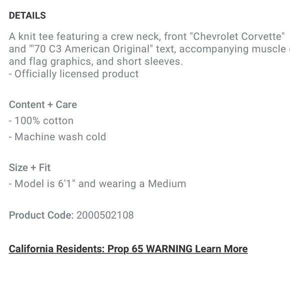 Short Sleeve Graphic Corvette Classics T-Shirt black grey vintage wash XL - Picture 7 of 7